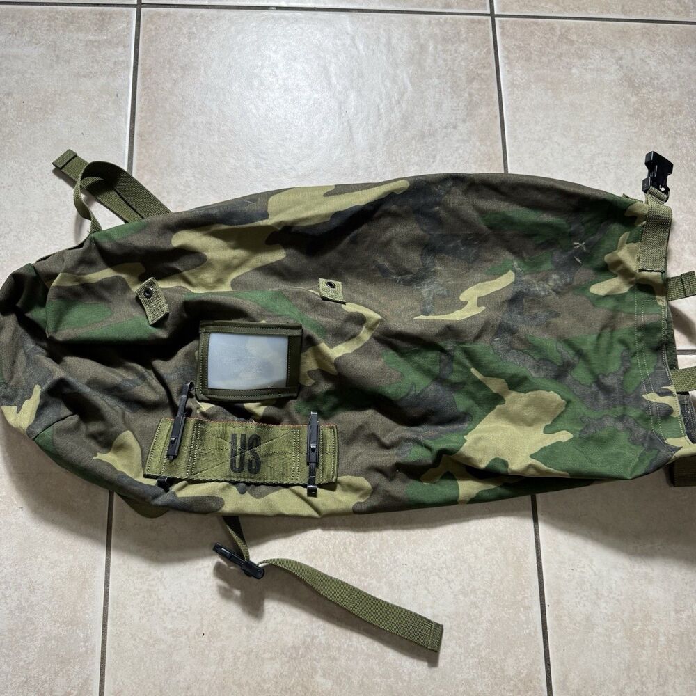 USGI NBC Chemical Protective Clothing Bag M81 Woodland NSN Military Luggage